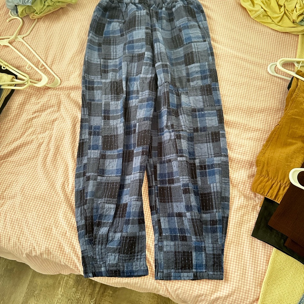 Urban Outfitters Blue Plaid Pants